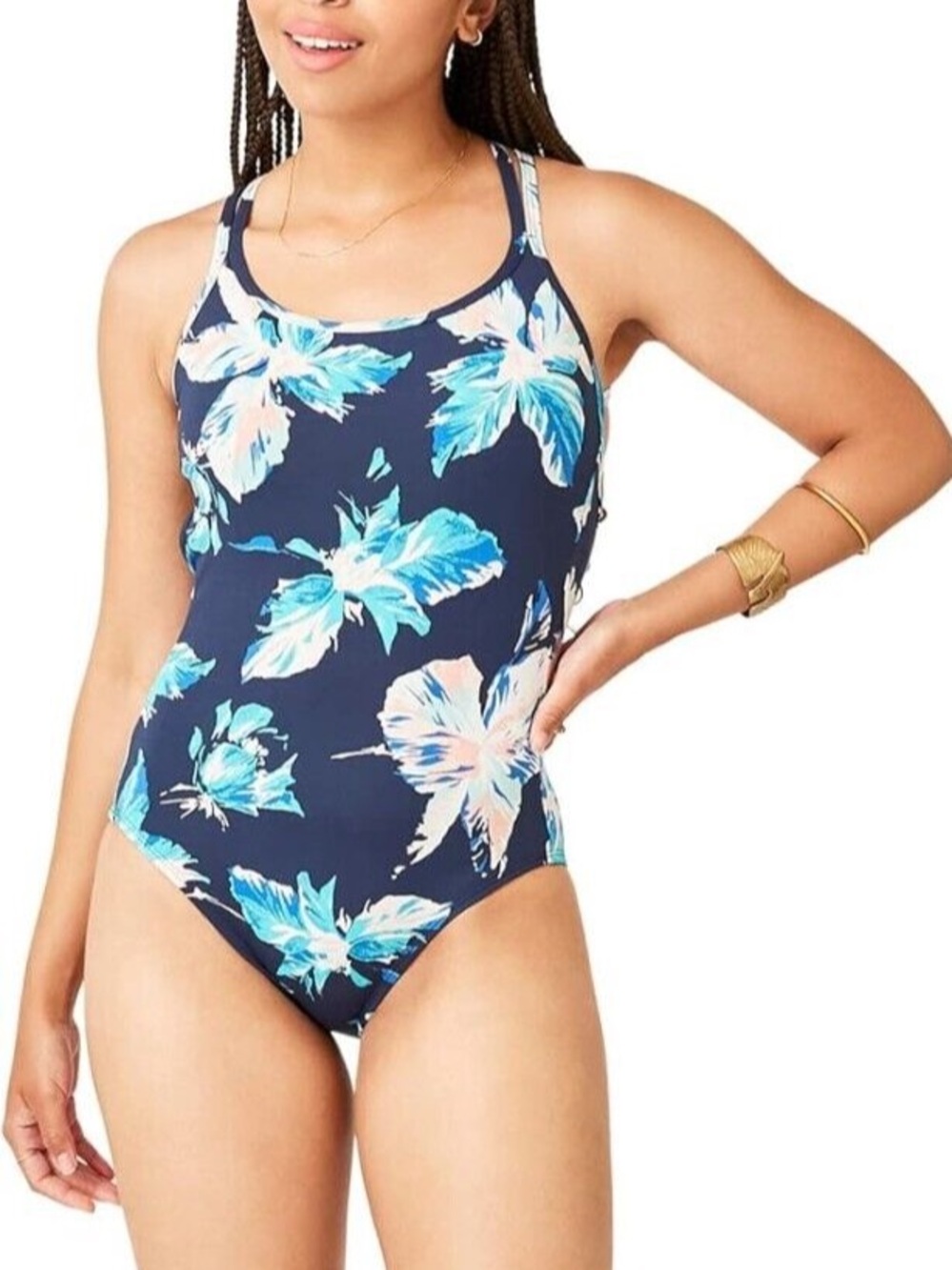 Carve Designs Beacon Tropical One Piece Swimsuit size Small